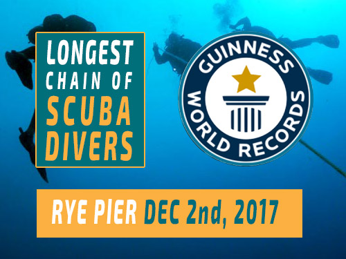 SCUBA Diving World Record attempt at Rye Pier